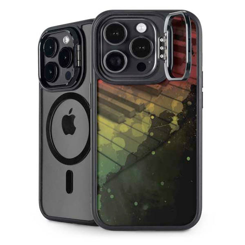 Rasta Color Keys iPhone 14 Pro Kickstand Case